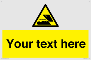 Custom Warning submerged objects in watercraft areas